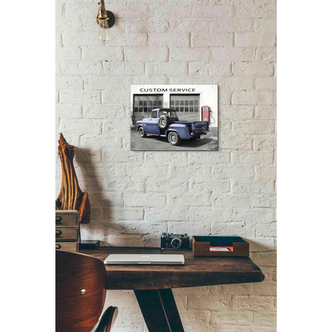 Image of 'Gulf Service Station' by Lori Deiter, Canvas Wall Art,16 x 12