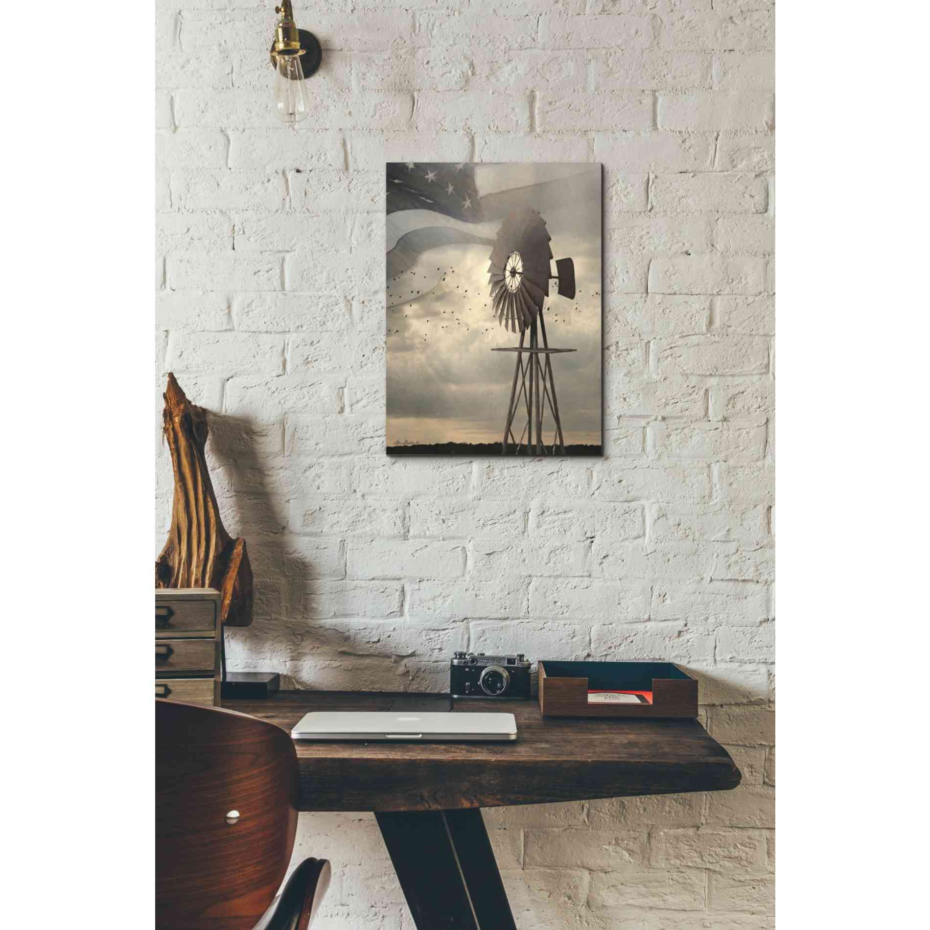 'Land That I Love Windmill I' by Lori Deiter, Canvas Wall Art,12 x 16