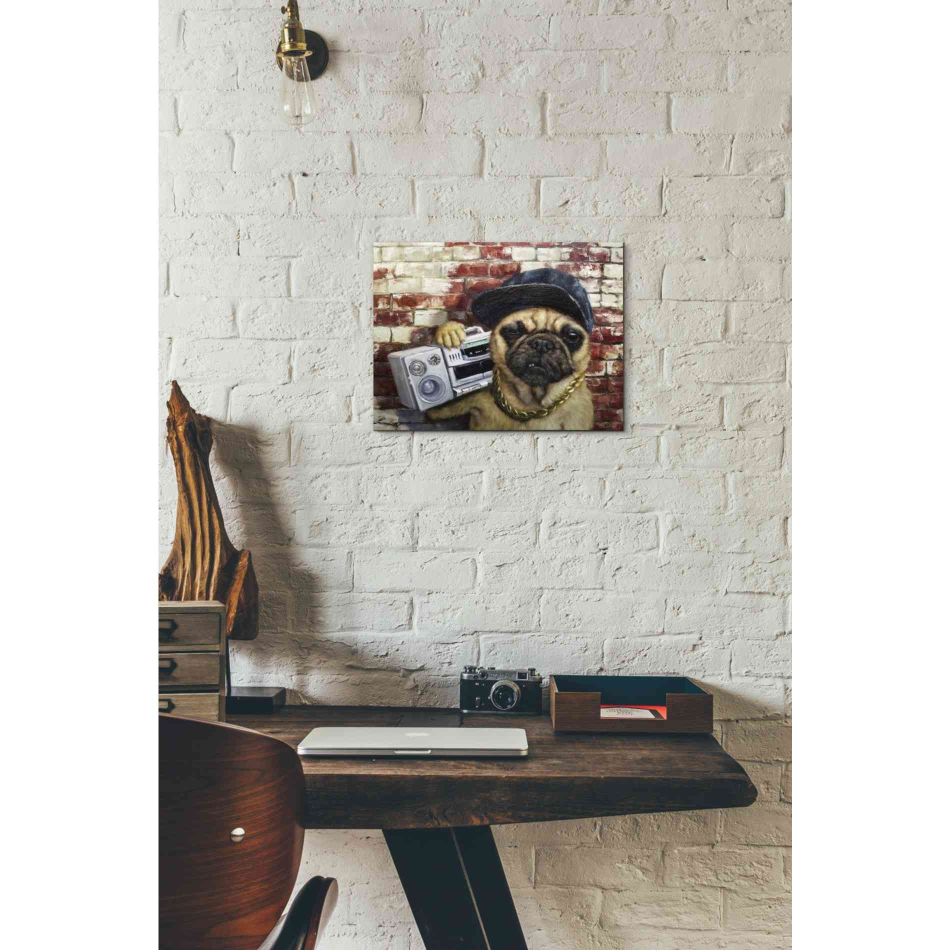 'Who Let The Dogs Out' by Lucia Heffernan, Canvas Wall Art,16 x 12