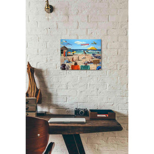 'Dog Beach' by Lucia Heffernan, Canvas Wall Art,16 x 12
