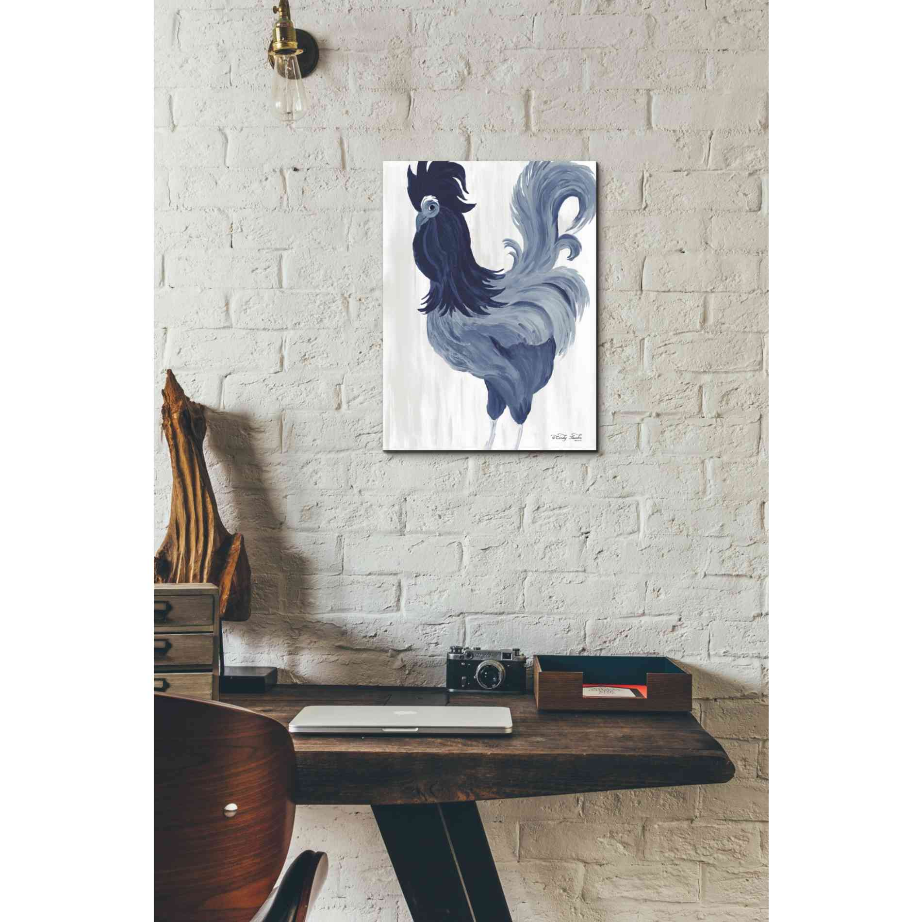 'Green & Purple Rooster II' by Cindy Jacobs, Canvas Wall Art,12 x 16