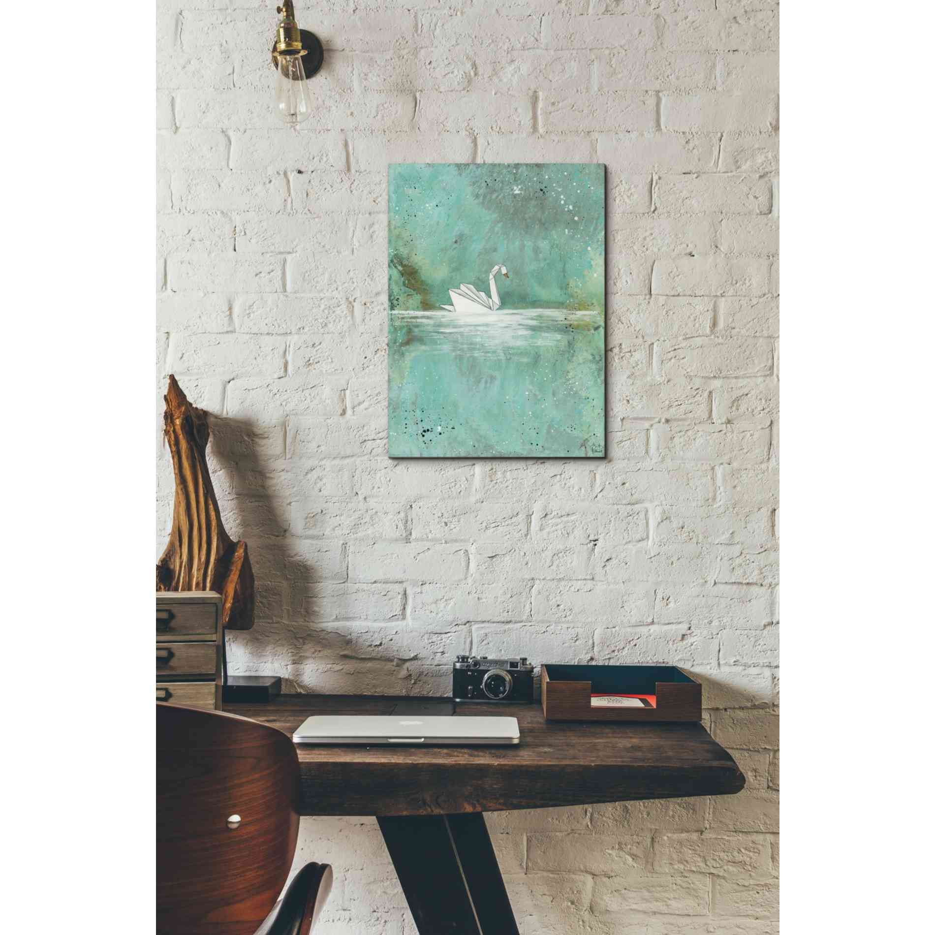 'Serenity Lake' by Britt Hallowell, Canvas Wall Art,12 x 16