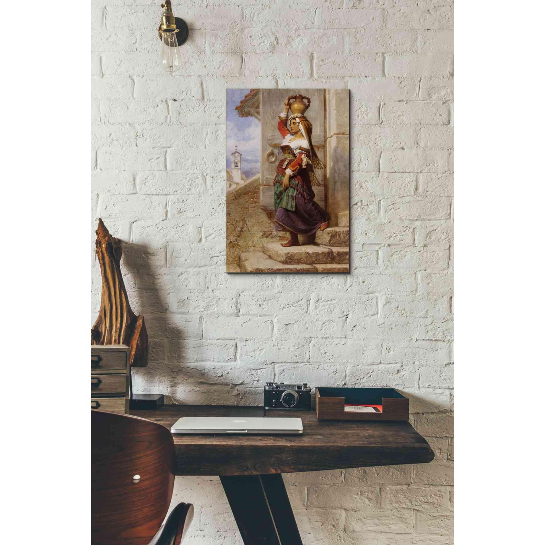 'A Roman Water Carrier' by Carl Haag, Canvas Wall Art,12 x 18