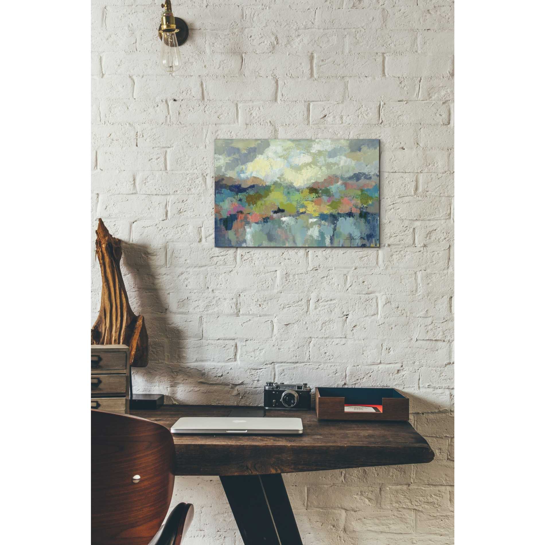 "Abstract Lakeside" by Silvia Vassileva, Canvas Wall Art,18 x 12