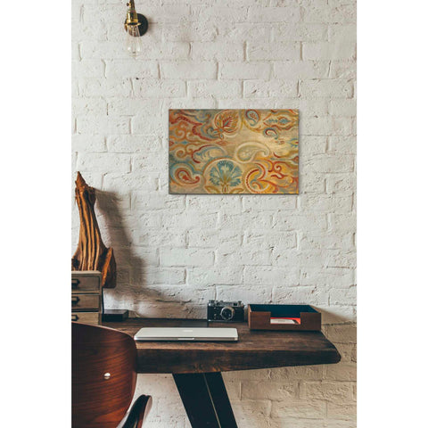 Image of 'Antique Paisley' by Silvia Vassileva, Canvas Wall Art,18 x 12