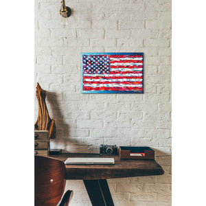 'Vibrant Stars & Stripes' by Carolee Vitaletti, Giclee Canvas Wall Art