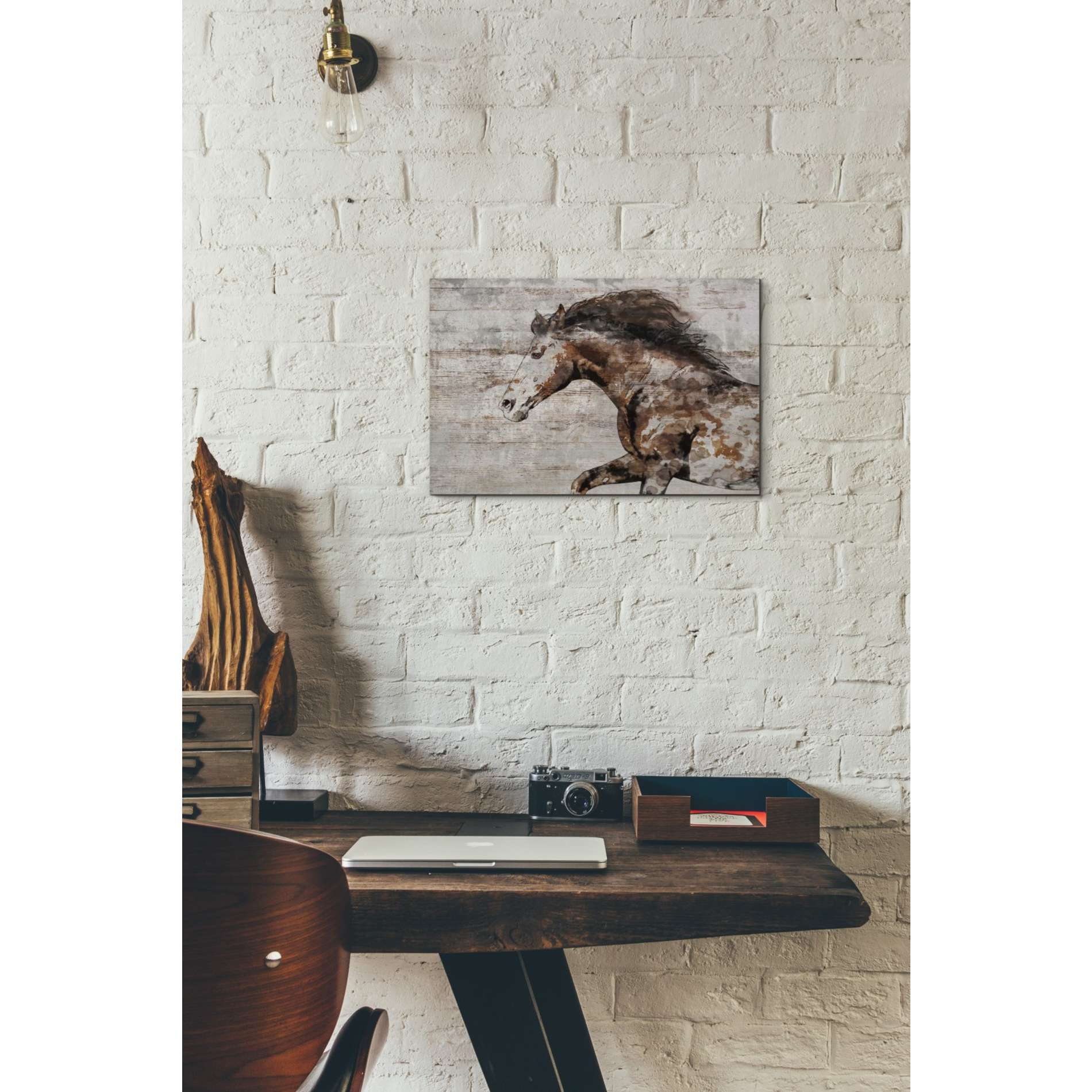 'WILD HORSE RUNNING 4' by Irena Orlov, Canvas Wall Art,18 x 12