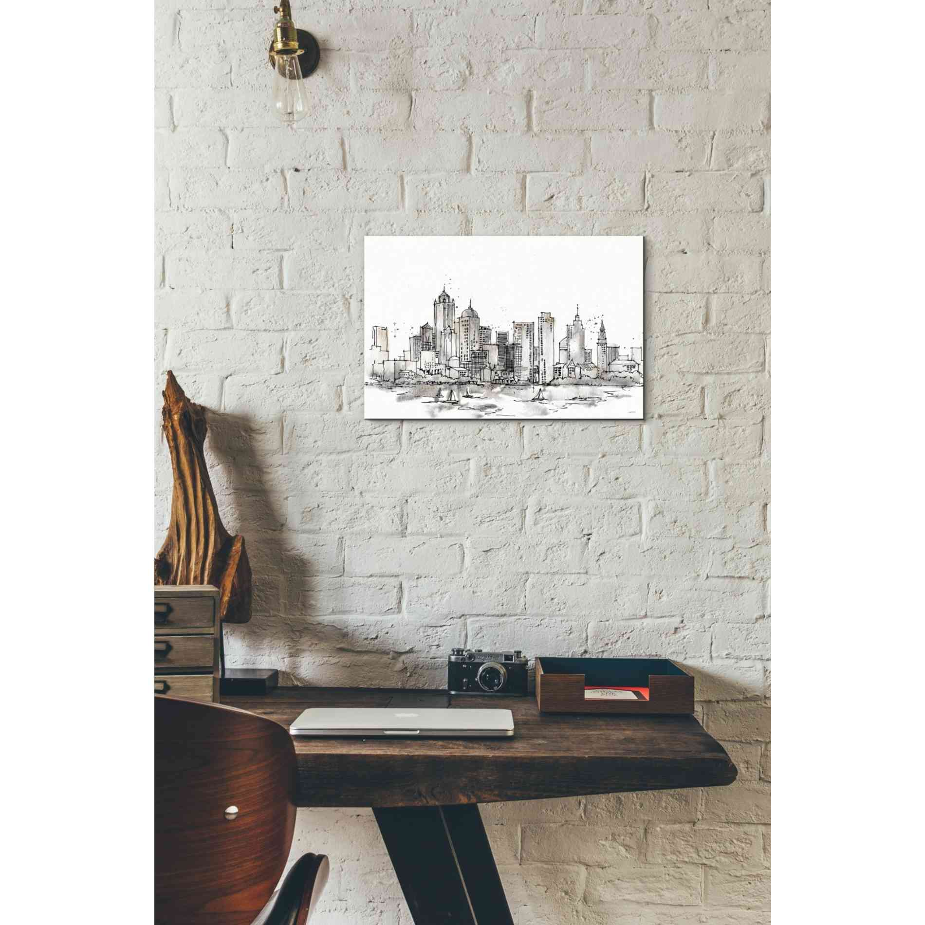 'Skyline Sketches III' by Anne Tavoletti, Canvas Wall Art,18 x 12