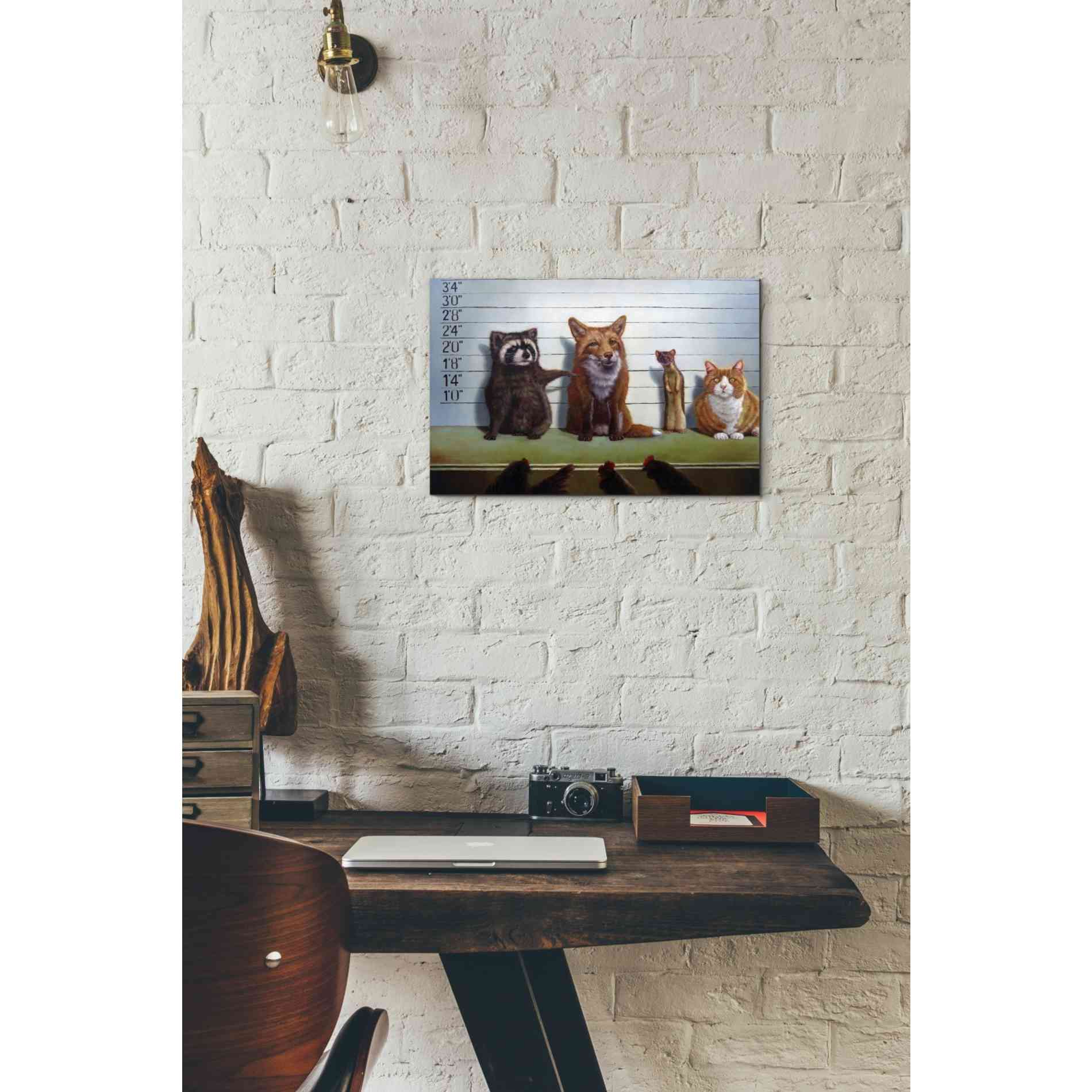 'Usual Suspects' by Lucia Heffernan, Canvas Wall Art,18 x 12