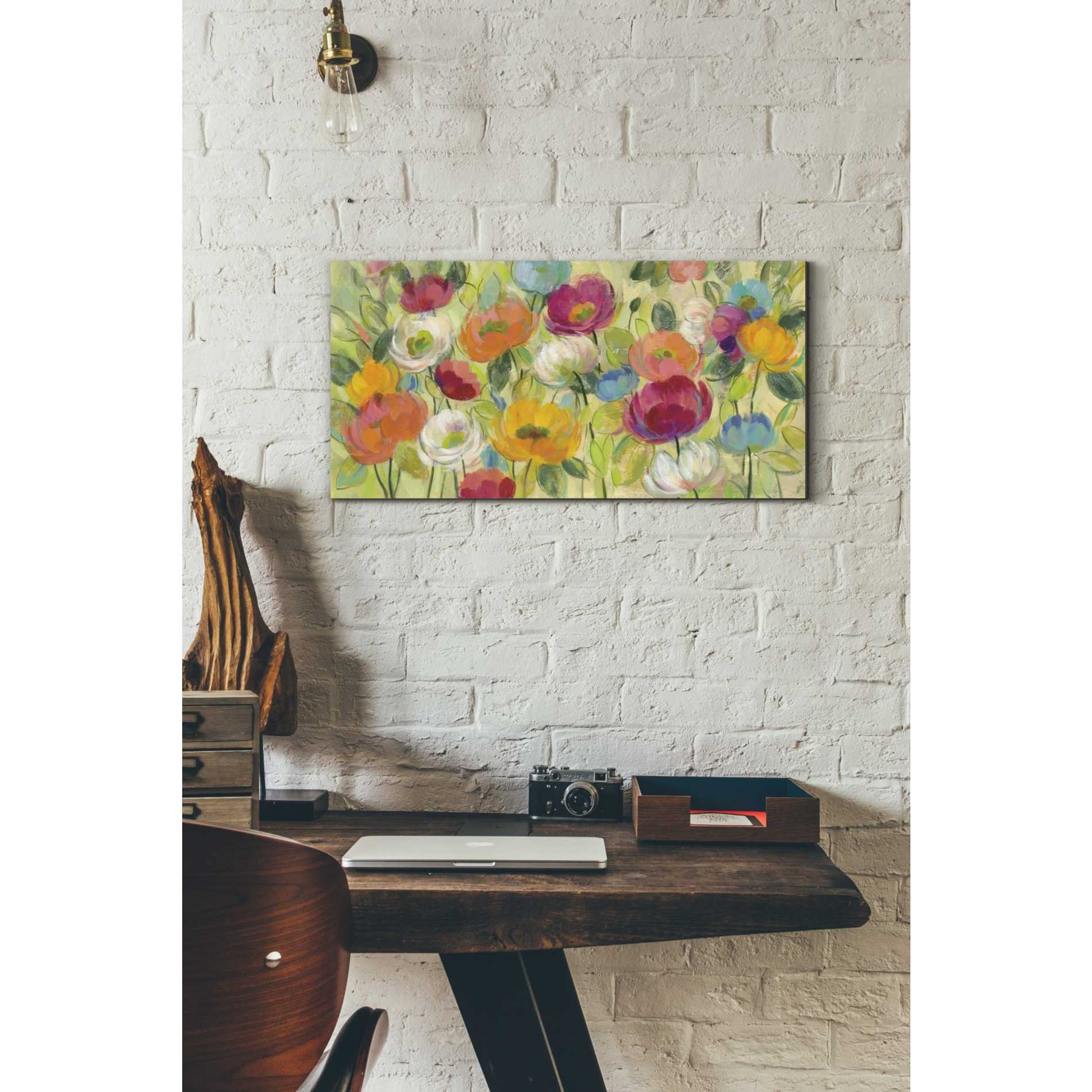 "Chartreuse Garden" by Silvia Vassileva, Canvas Wall Art,24 x 12