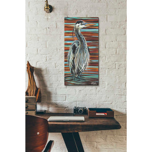 'Watchful Heron I' by Carolee Vitaletti, Giclee Canvas Wall Art