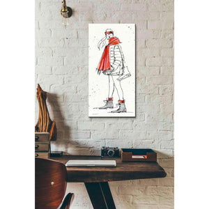 'Winter Fashion II' by Anne Tavoletti, Canvas Wall Art,12 x 24