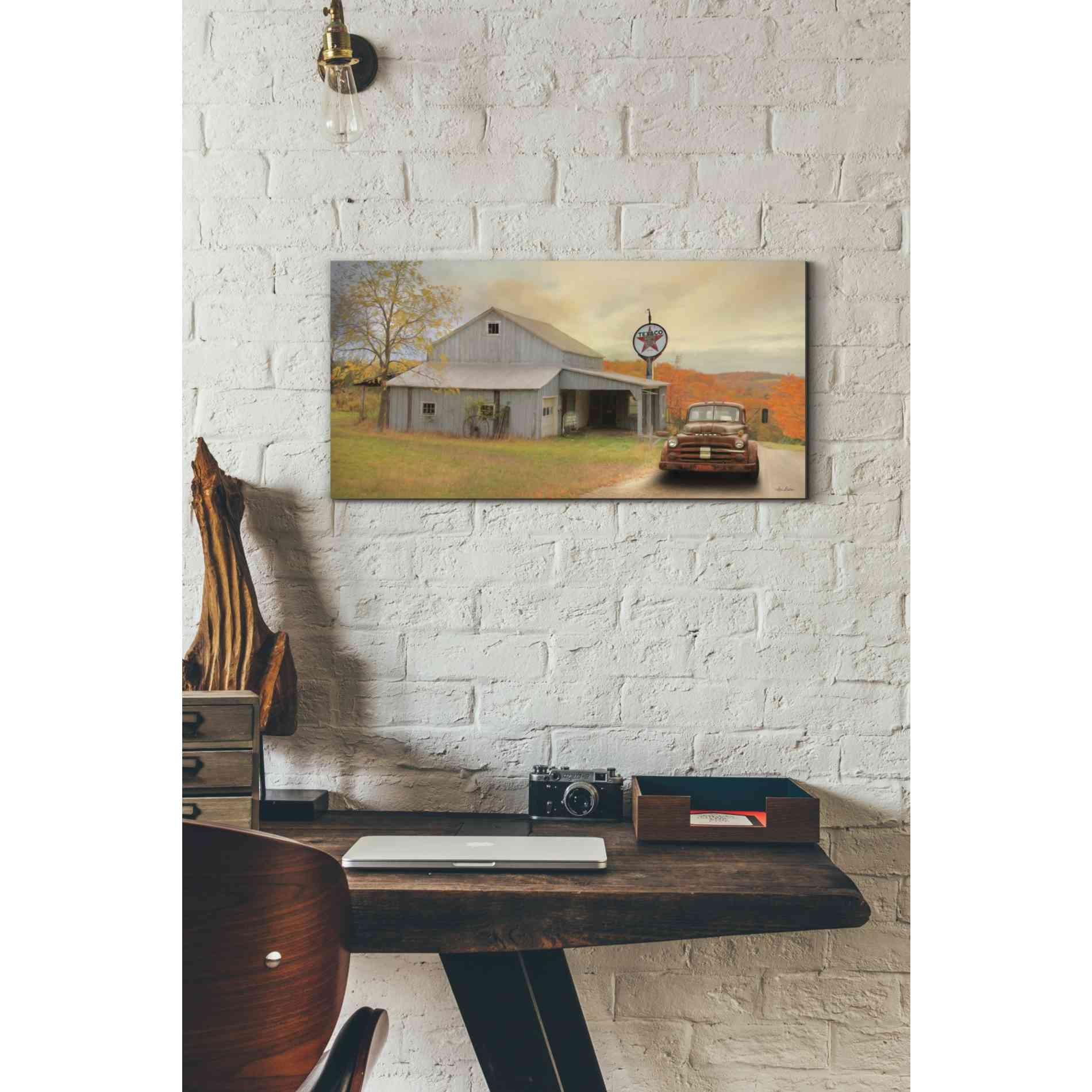 'The Old Station' by Lori Deiter, Canvas Wall Art,24 x 12