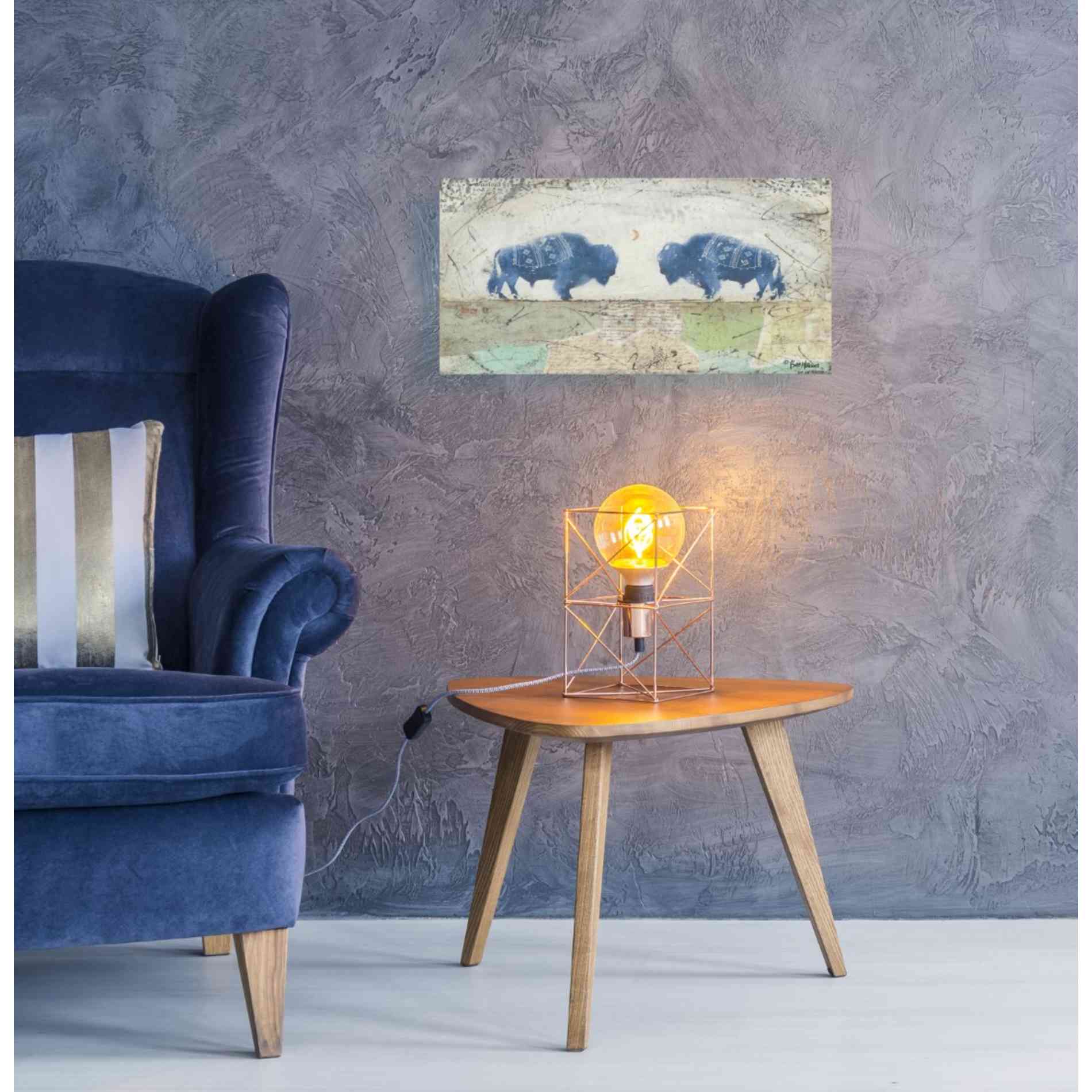 'Patchwork Quilt of Life' by Britt Hallowell, Canvas Wall Art,24 x 12