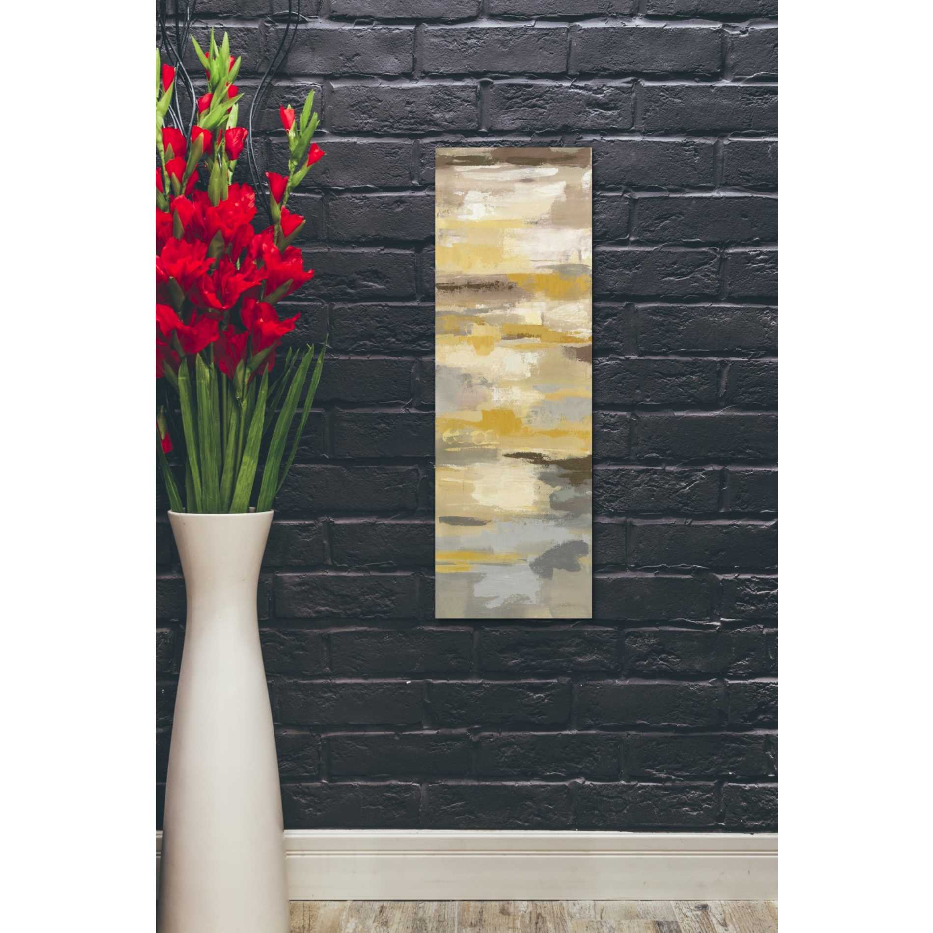 "Earth Abstracts I" by Silvia Vassileva, Canvas Wall Art,12 x 36