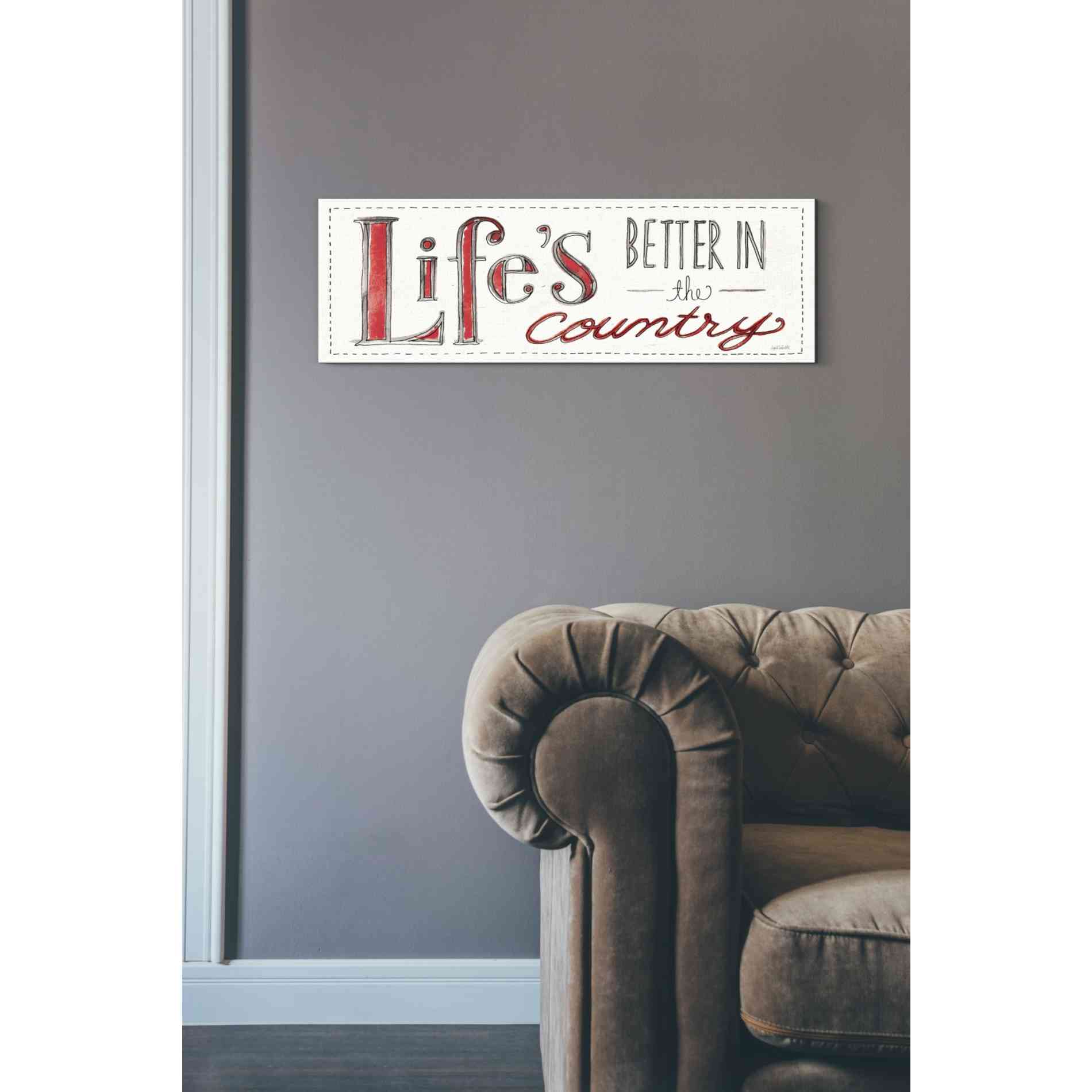 'Country Life VIII' by Anne Tavoletti, Canvas Wall Art,12 x 36