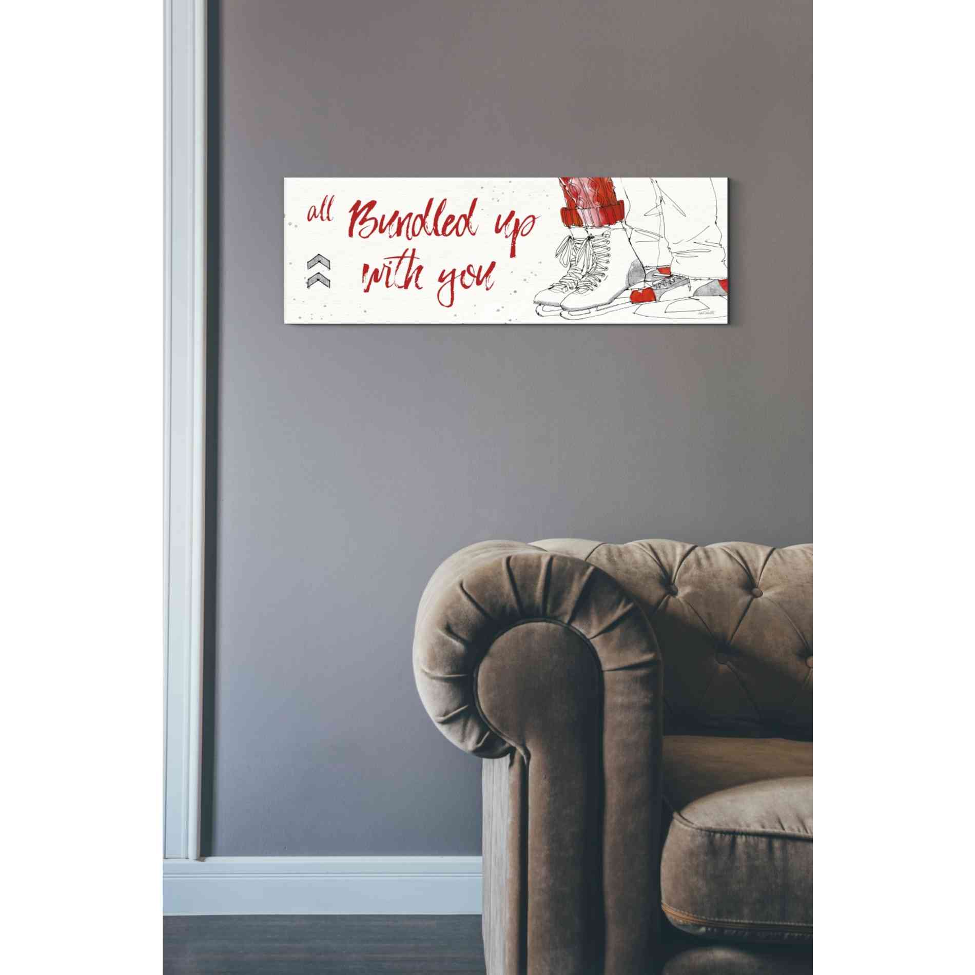 'Winter Fashion VIII' by Anne Tavoletti, Canvas Wall Art,12 x 36