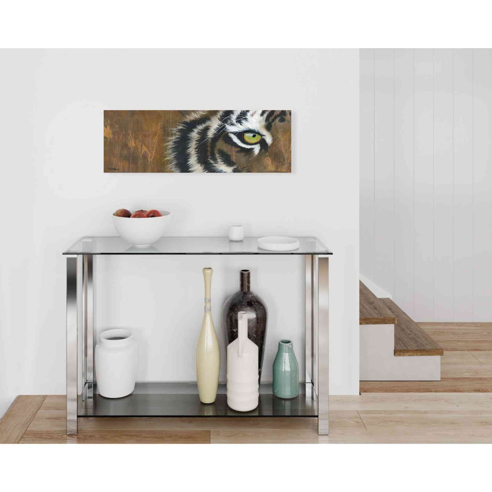 'Searching for the Man Cub' by Britt Hallowell, Canvas Wall Art,36 x 12