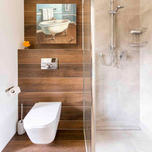 'Porcelain Bath IV' by Ethan Harper, Canvas Wall Art,18 x 18