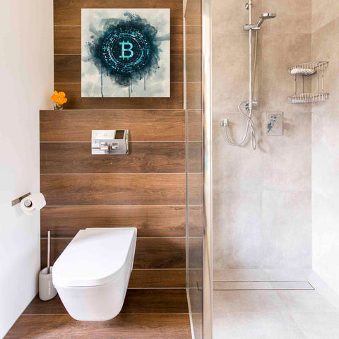 Image of 'Bitcoin Era' by Surma and Guillen, Canvas Wall Art,18 x 18