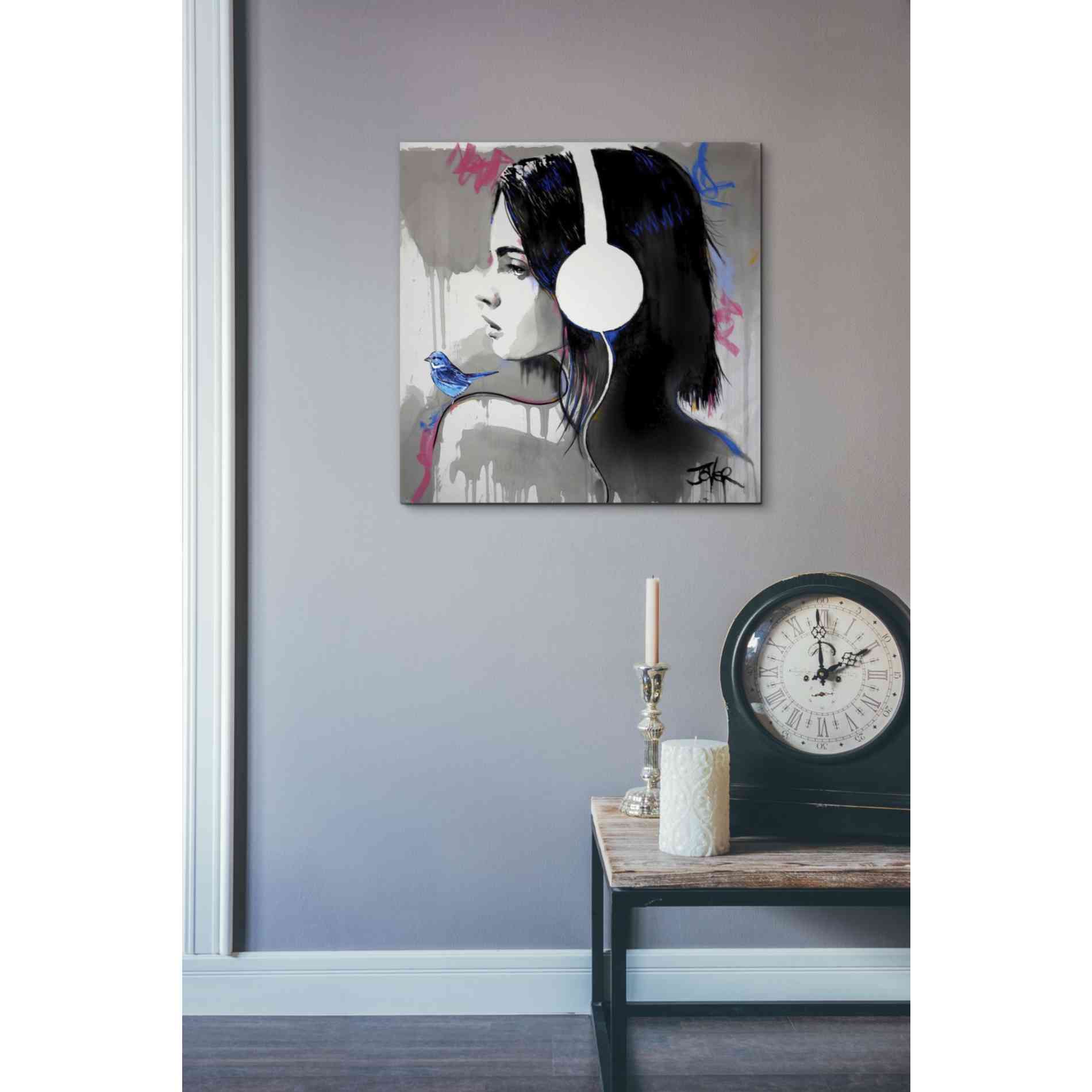 'Life is Music' by Loui Jover, Canvas Wall Art,18 x 18