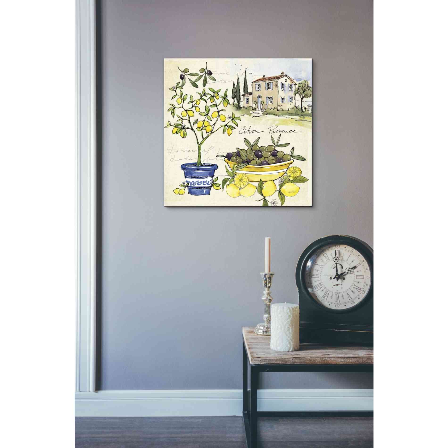 'Citron IV' by Anne Tavoletti, Canvas Wall Art,18 x 18