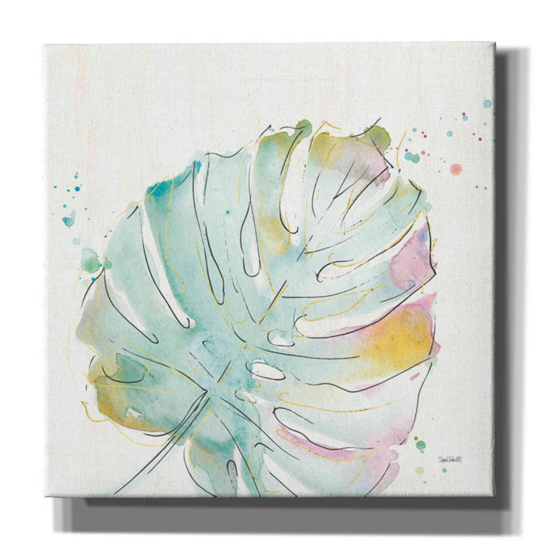 'Palm Passion IV' by Anne Tavoletti, Canvas Wall Art,18 x 18