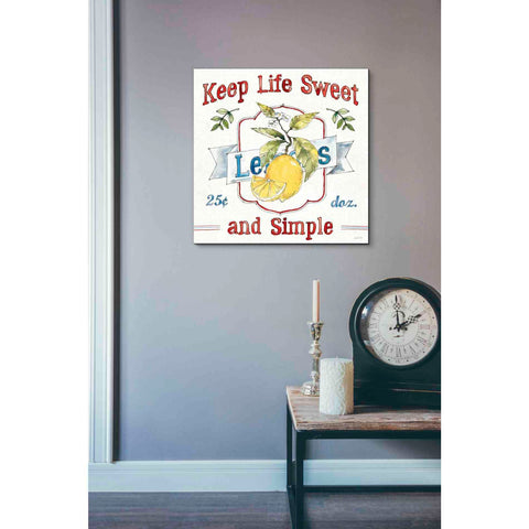 Image of 'Fruit Stand II' by Anne Tavoletti, Canvas Wall Art,18 x 18