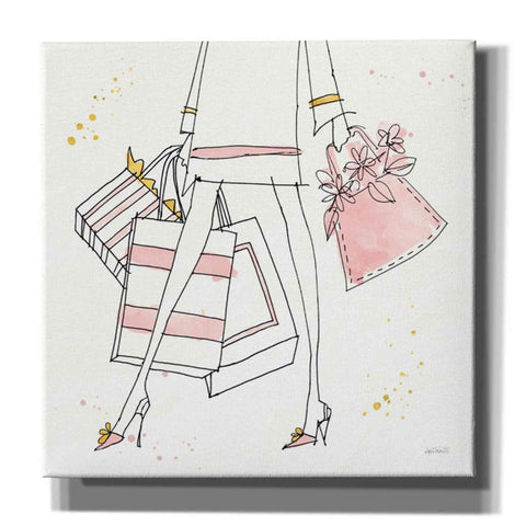 Image of 'Fashion Feet II' by Anne Tavoletti, Canvas Wall Art,18 x 18