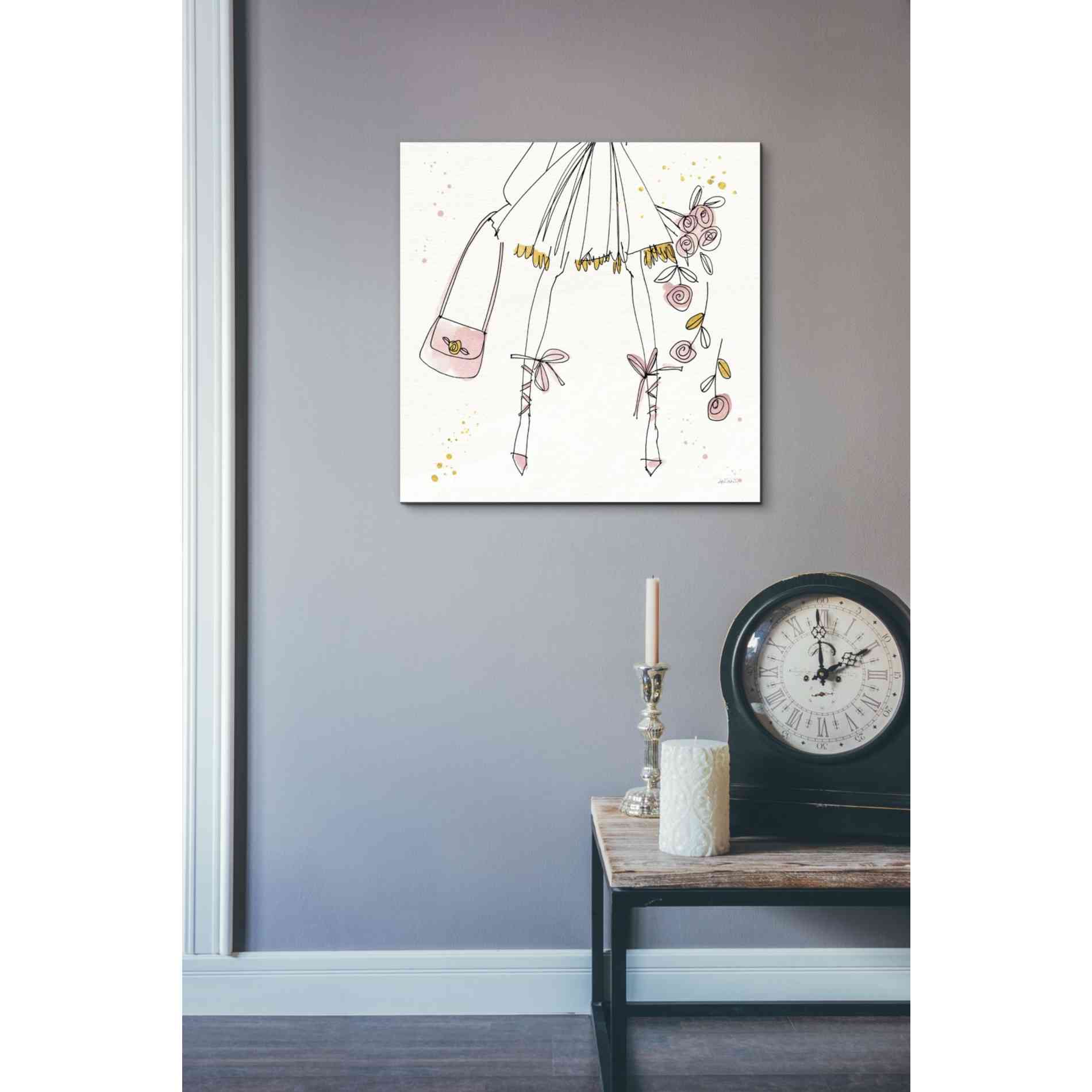 'Fashion Feet IV' by Anne Tavoletti, Canvas Wall Art,18 x 18