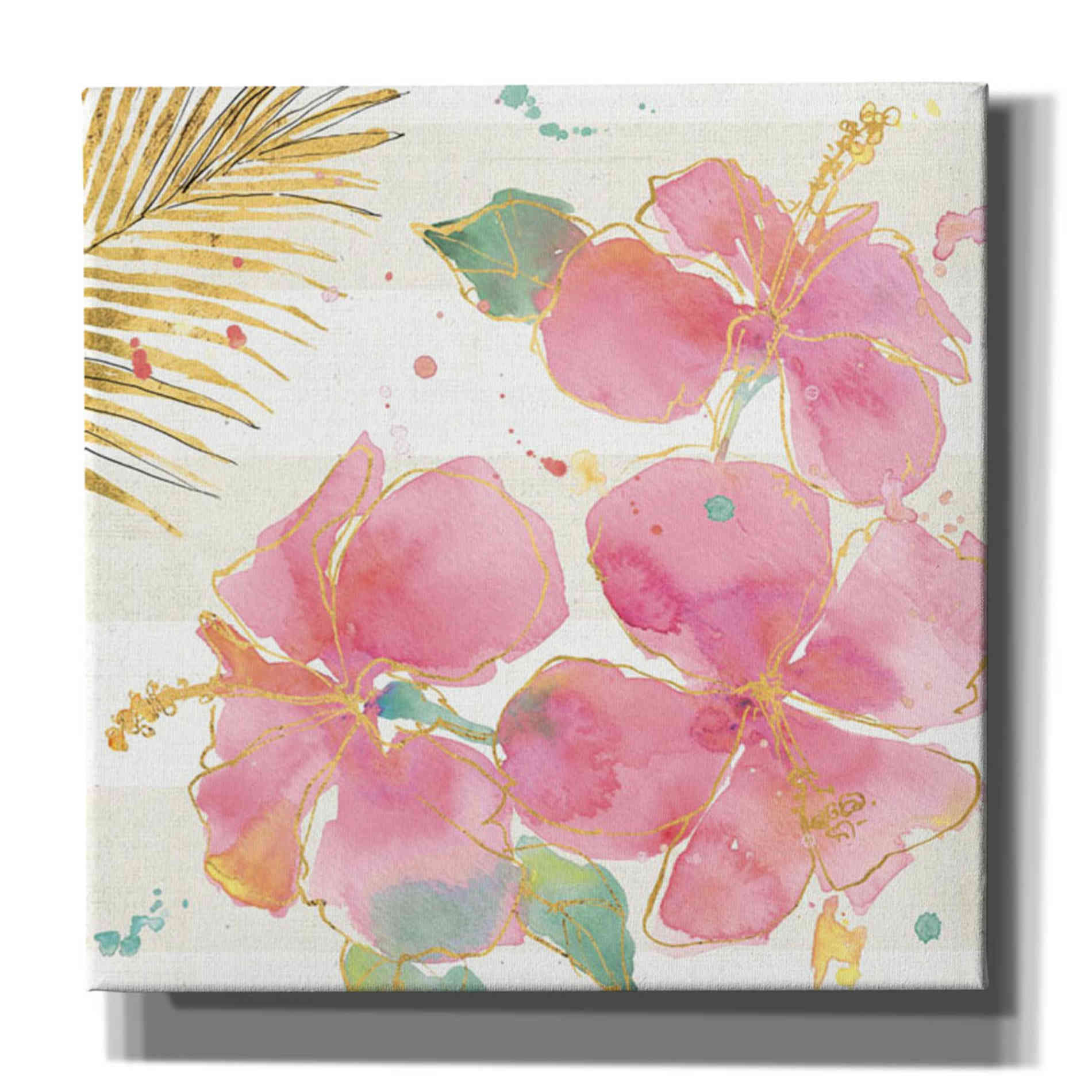 'Flamingo Fever VII' by Anne Tavoletti, Canvas Wall Art,18 x 18