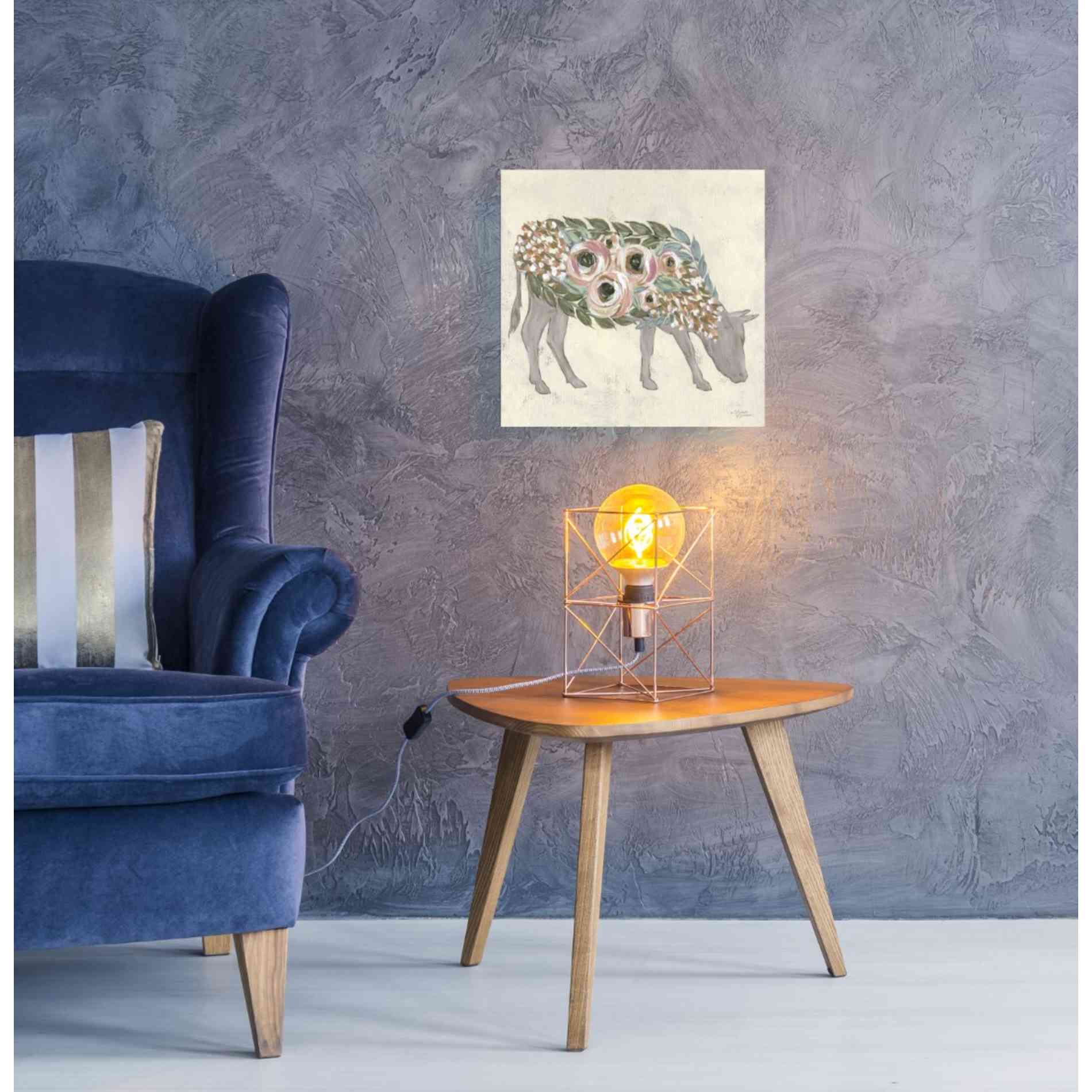 'Annabelle the Cow' by Michele Norman, Canvas Wall Art,18 x 18