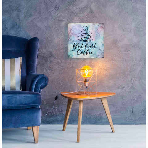 Image of 'But First Coffee' by Britt Hallowell, Canvas Wall Art,18 x 18