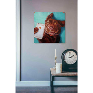'Dog Selfie' by Lucia Heffernan, Canvas Wall Art,18 x 18