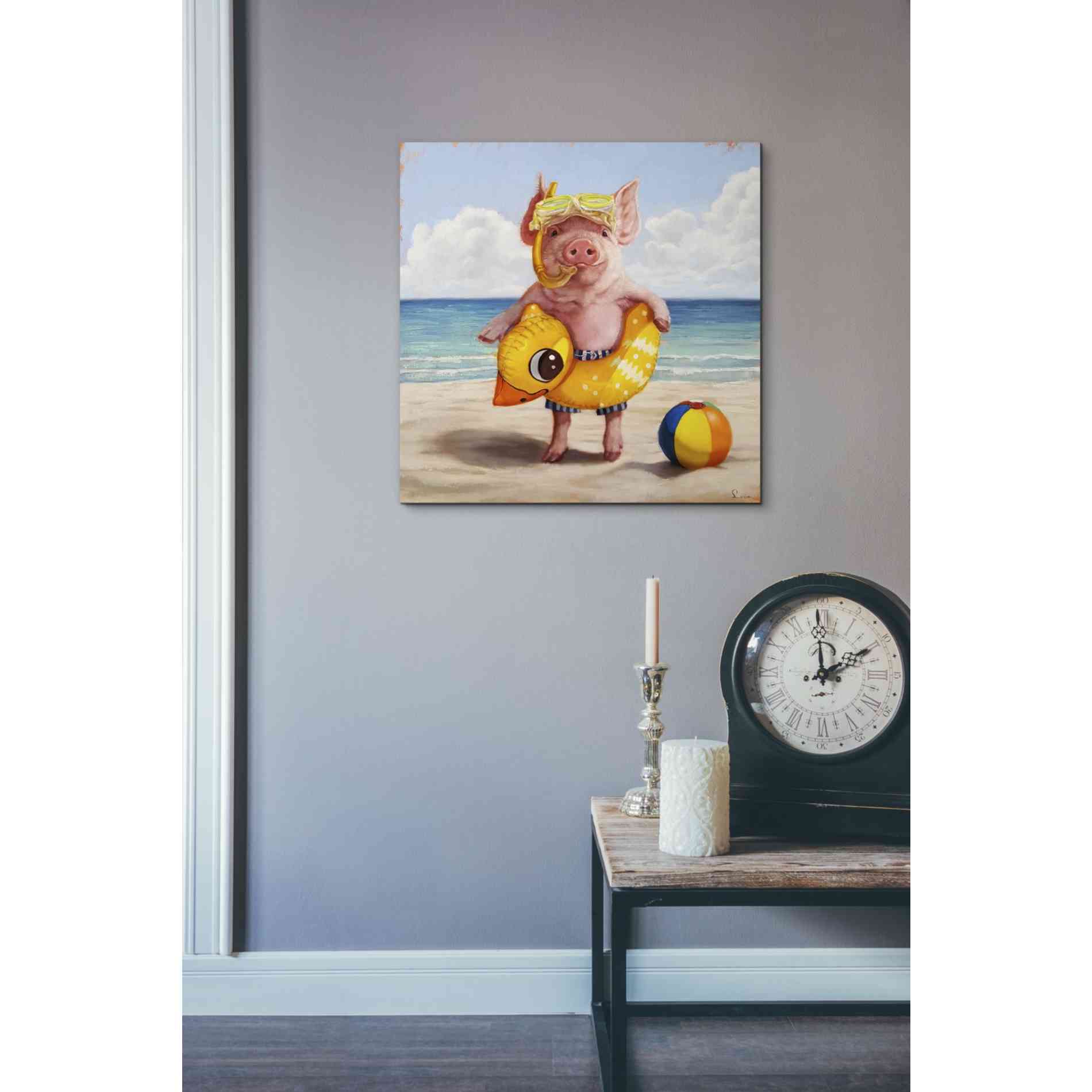 'Baked Ham' by Lucia Heffernan, Canvas Wall Art,18 x 18