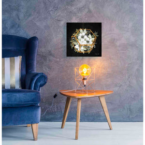 'Gold Geometric Hexagon' by Cindy Jacobs, Canvas Wall Art,18 x 18