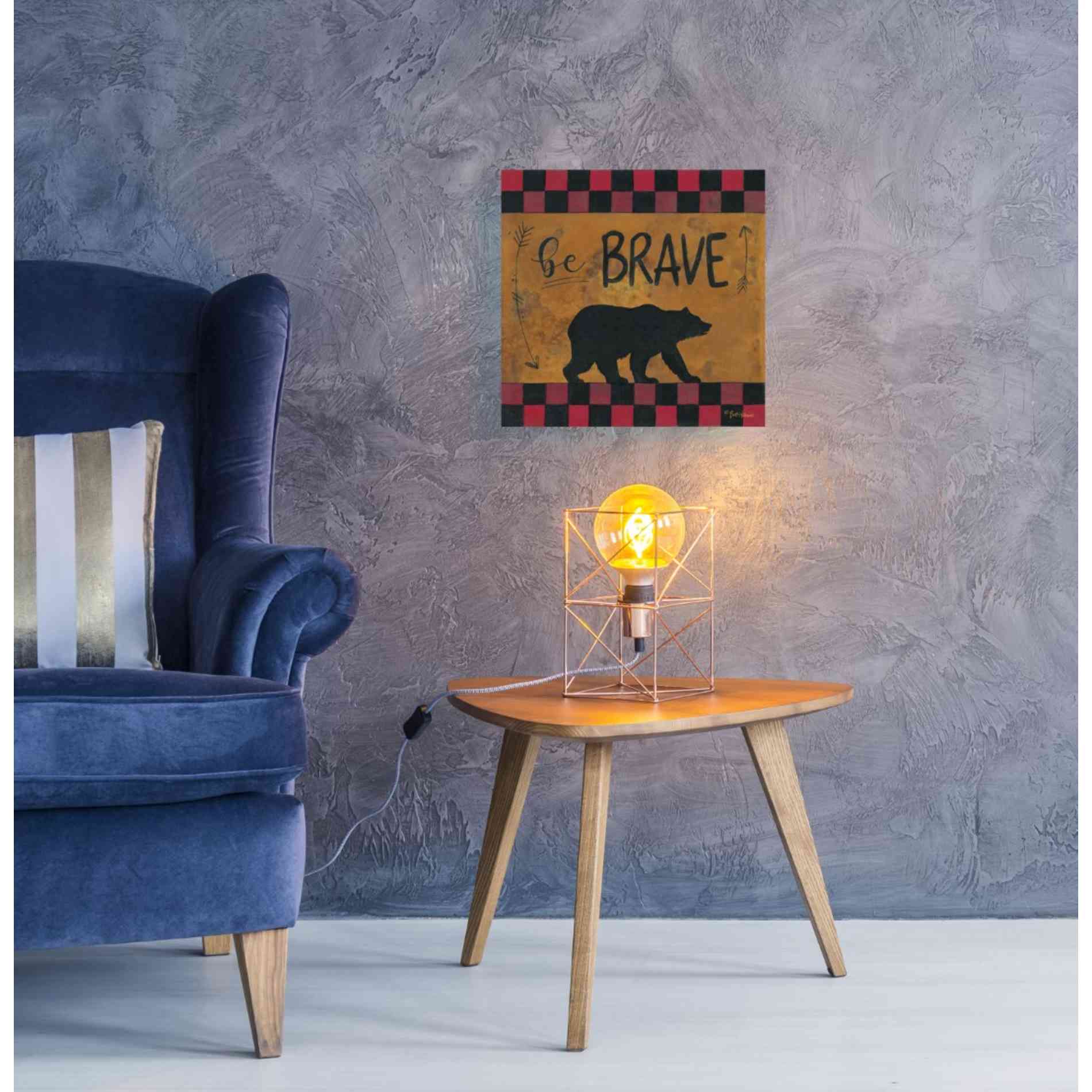 'Be Brave' by Britt Hallowell, Canvas Wall Art,18 x 18