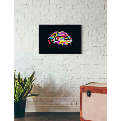 Image of 'Colorful Lips' by Balazs Solti, Giclee Canvas Wall Art