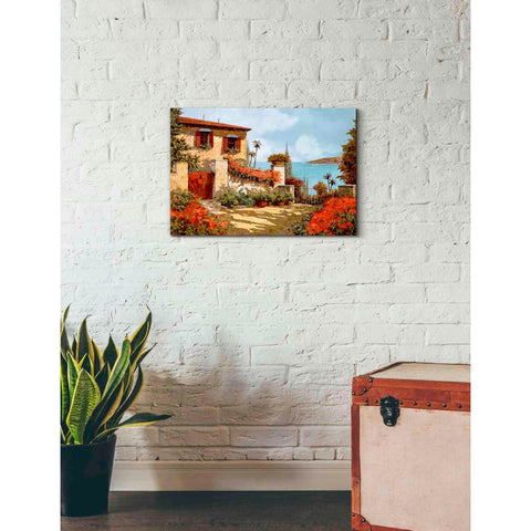 Image of 'Il Giardino Rosso' by Guido Borelli, Giclee Canvas Wall Art