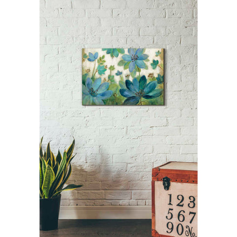 Image of "Peacock Bloom" by Silvia Vassileva, Canvas Wall Art,26 x 18