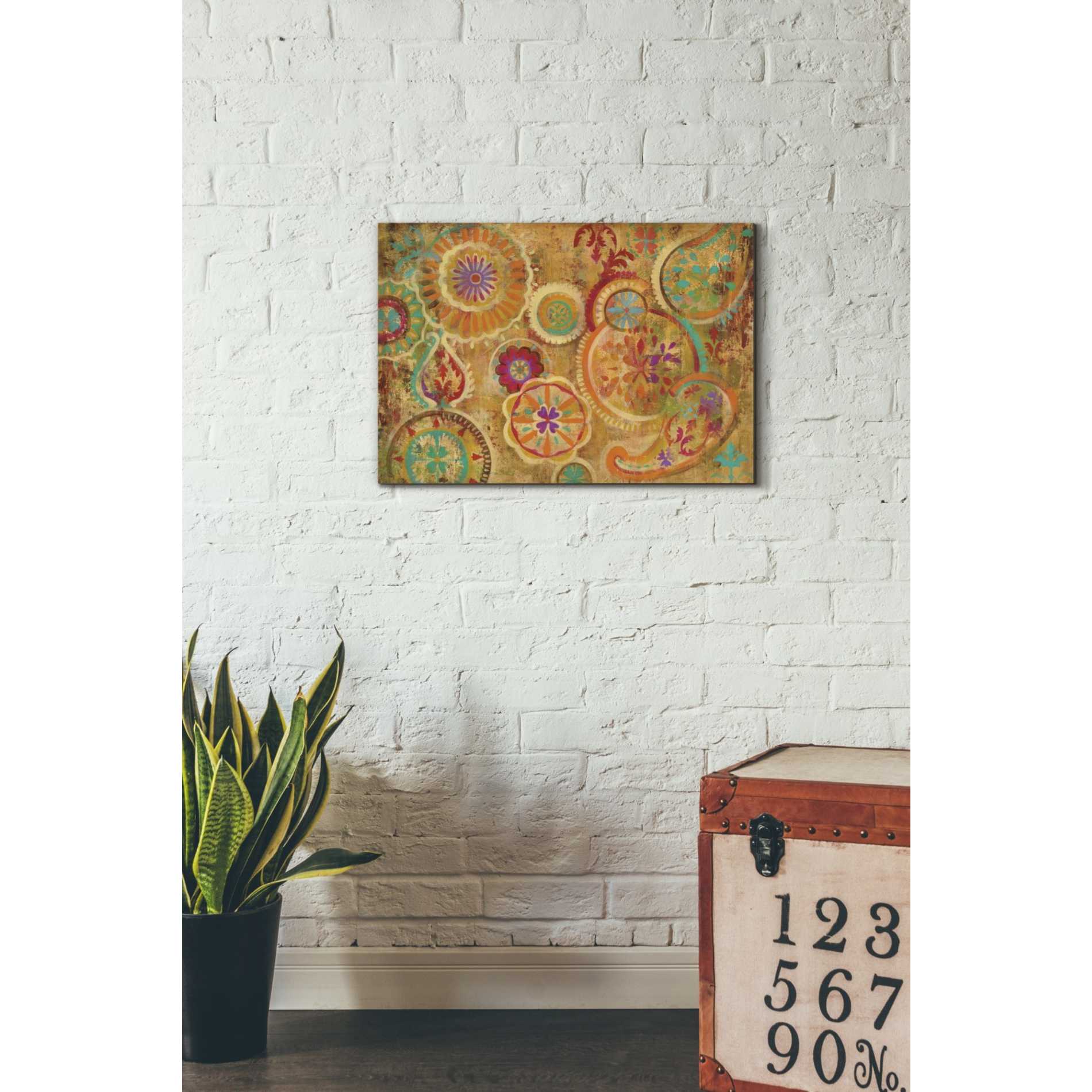 "Contemporary Paisley" by Silvia Vassileva, Canvas Wall Art,26 x 18