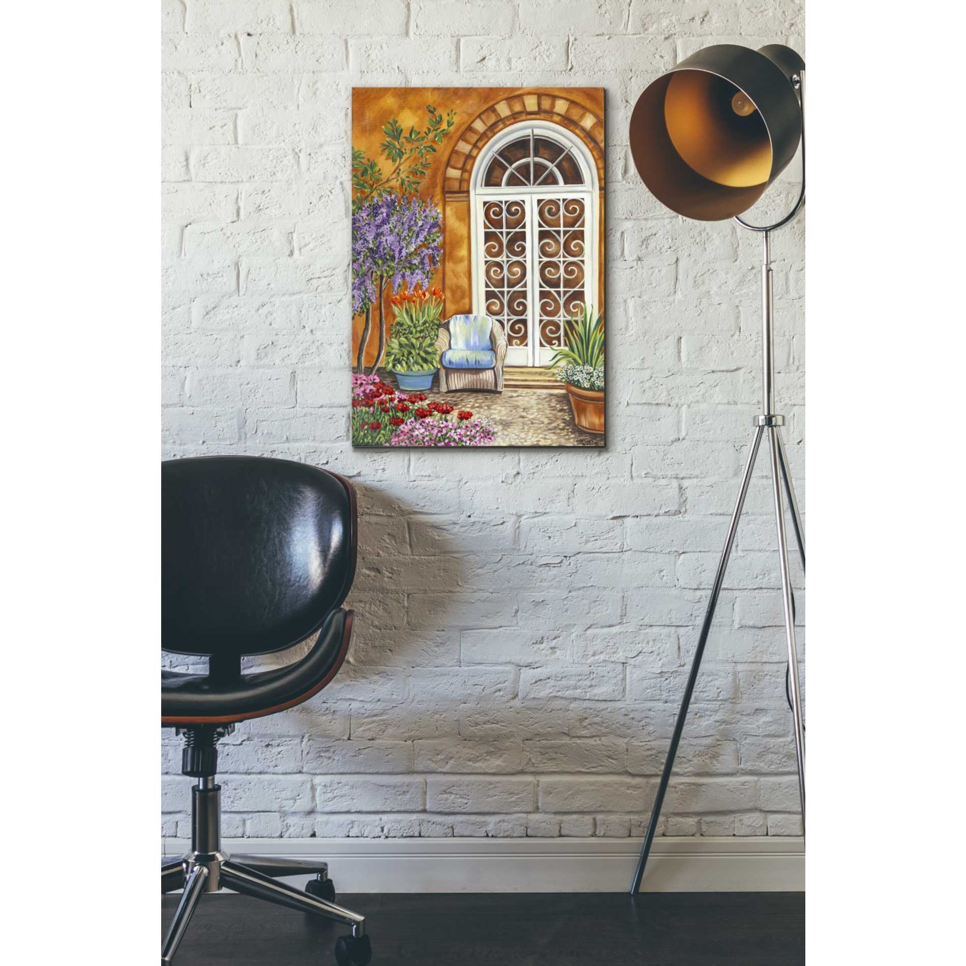 'Tuscan Veranda I' by Carolee Vitaletti, Giclee Canvas Wall Art