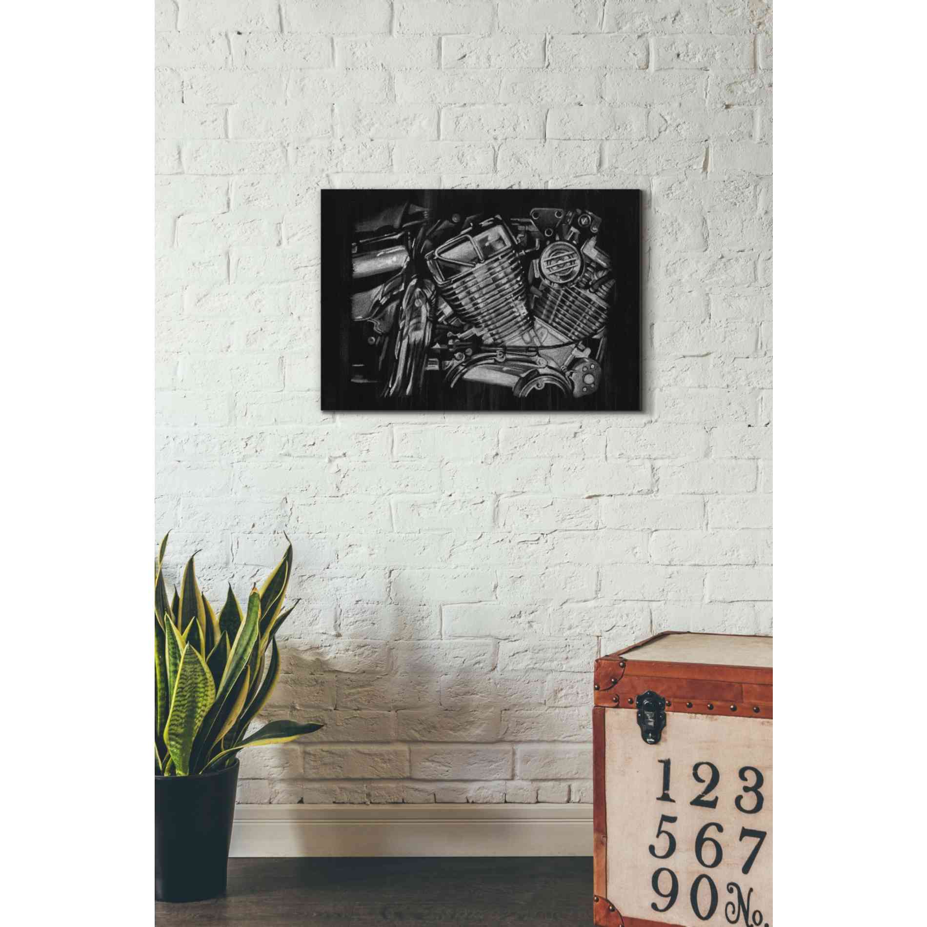 'Polished Chrome I' by Ethan Harper Canvas Wall Art,26 x 18