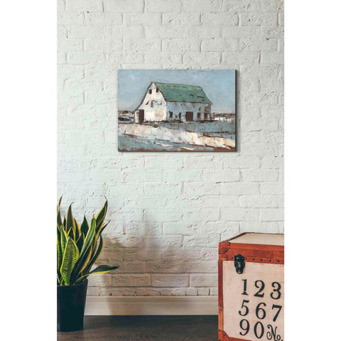 Image of 'Plein Air Barn II' by Ethan Harper Canvas Wall Art,26 x 18
