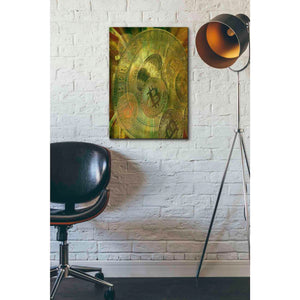 'Grunge Bitcoin' by Steve Hunziker, Canvas Wall Art,18 x 26