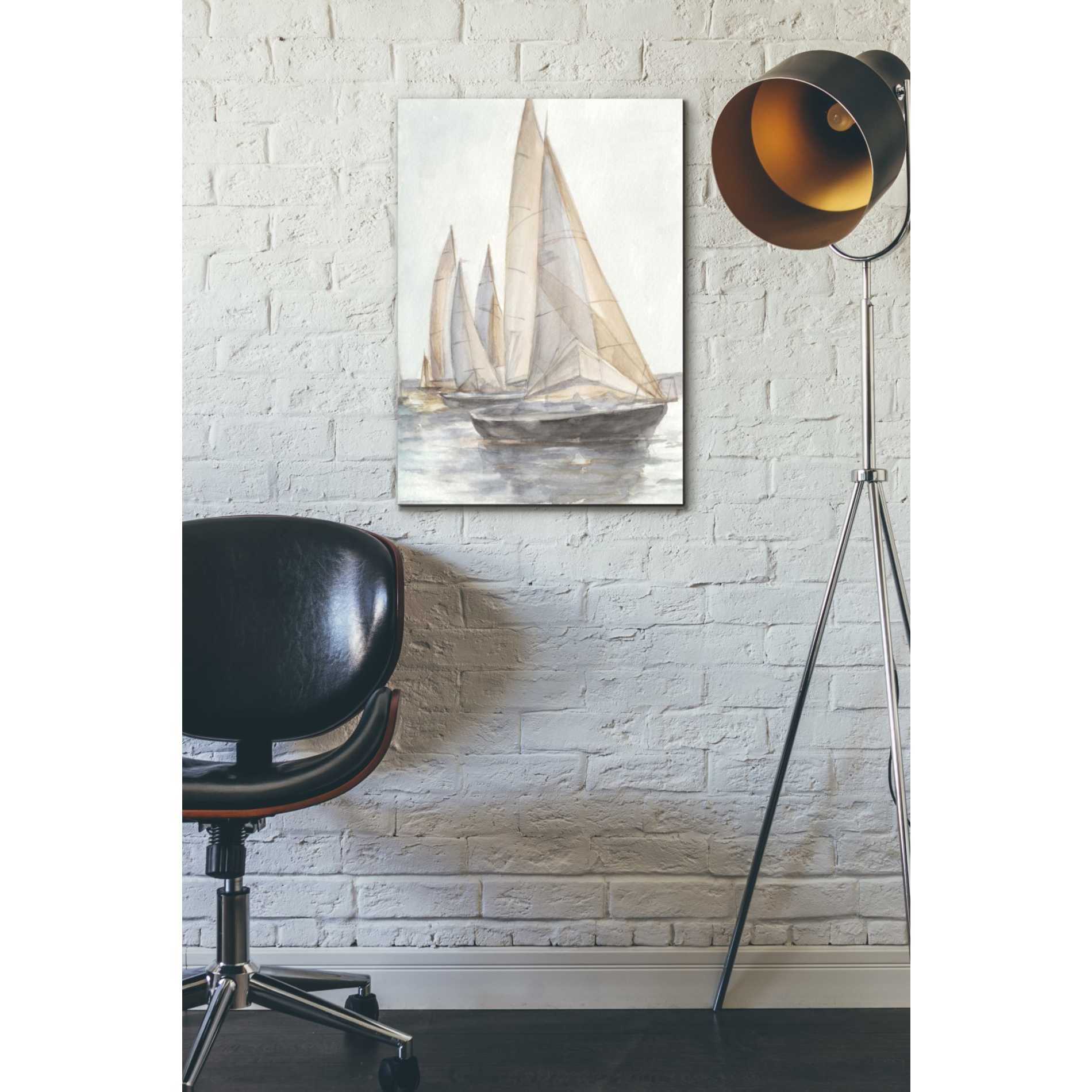 'Plein Air Sailboats II' by Ethan Harper Canvas Wall Art,18 x 26