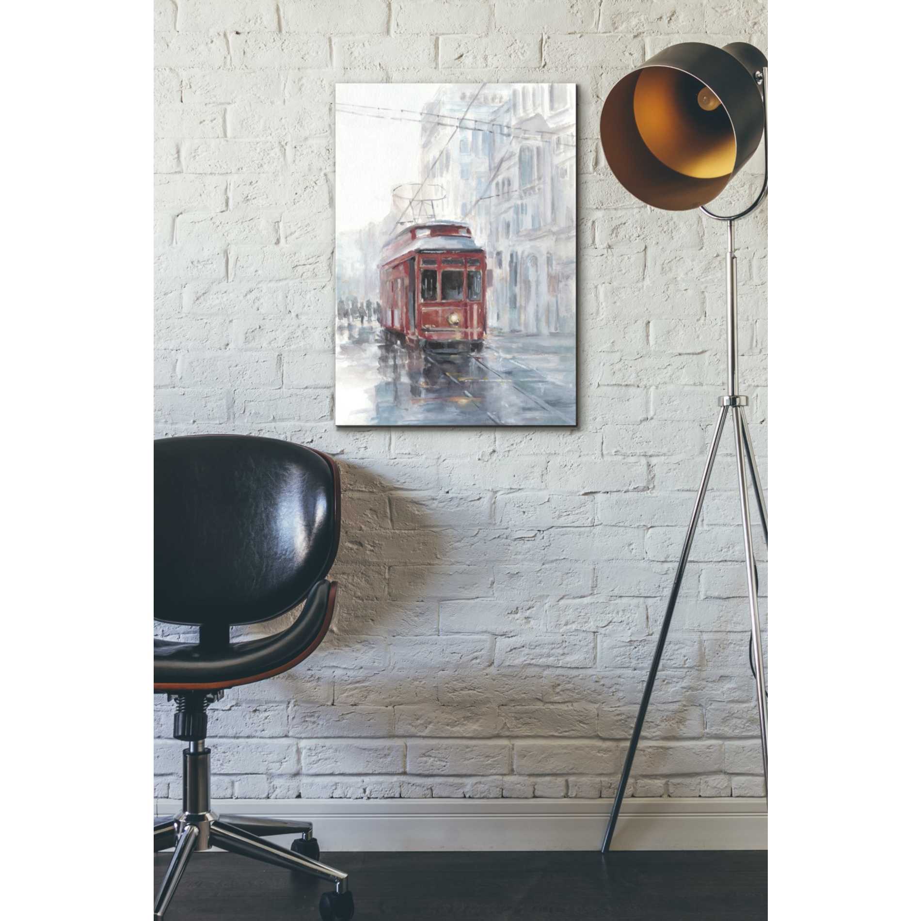 'Watercolor Streetcar Study II' by Ethan Harper Canvas Wall Art,18 x 26