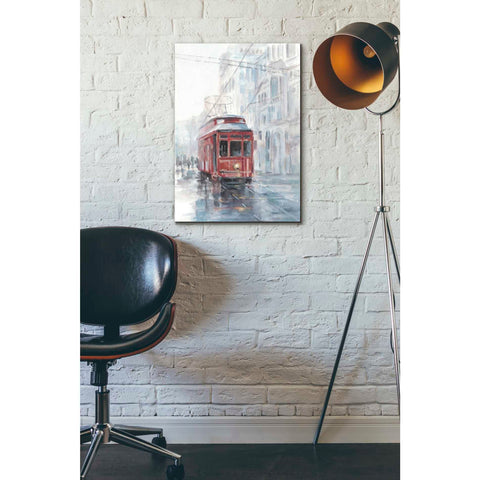Image of 'Watercolor Streetcar Study II' by Ethan Harper Canvas Wall Art,18 x 26