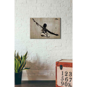 'Flying Free Man' by Loui Jover, Canvas Wall Art,26 x 18