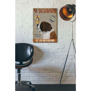 'St Bernard Ice Cream,' by Fab Funky, Giclee Canvas Wall Art
